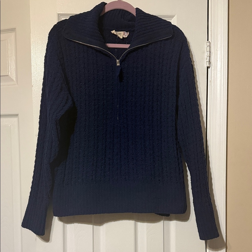 💜 Pink Republic Knit 1/4 Zip Sweater Jacket